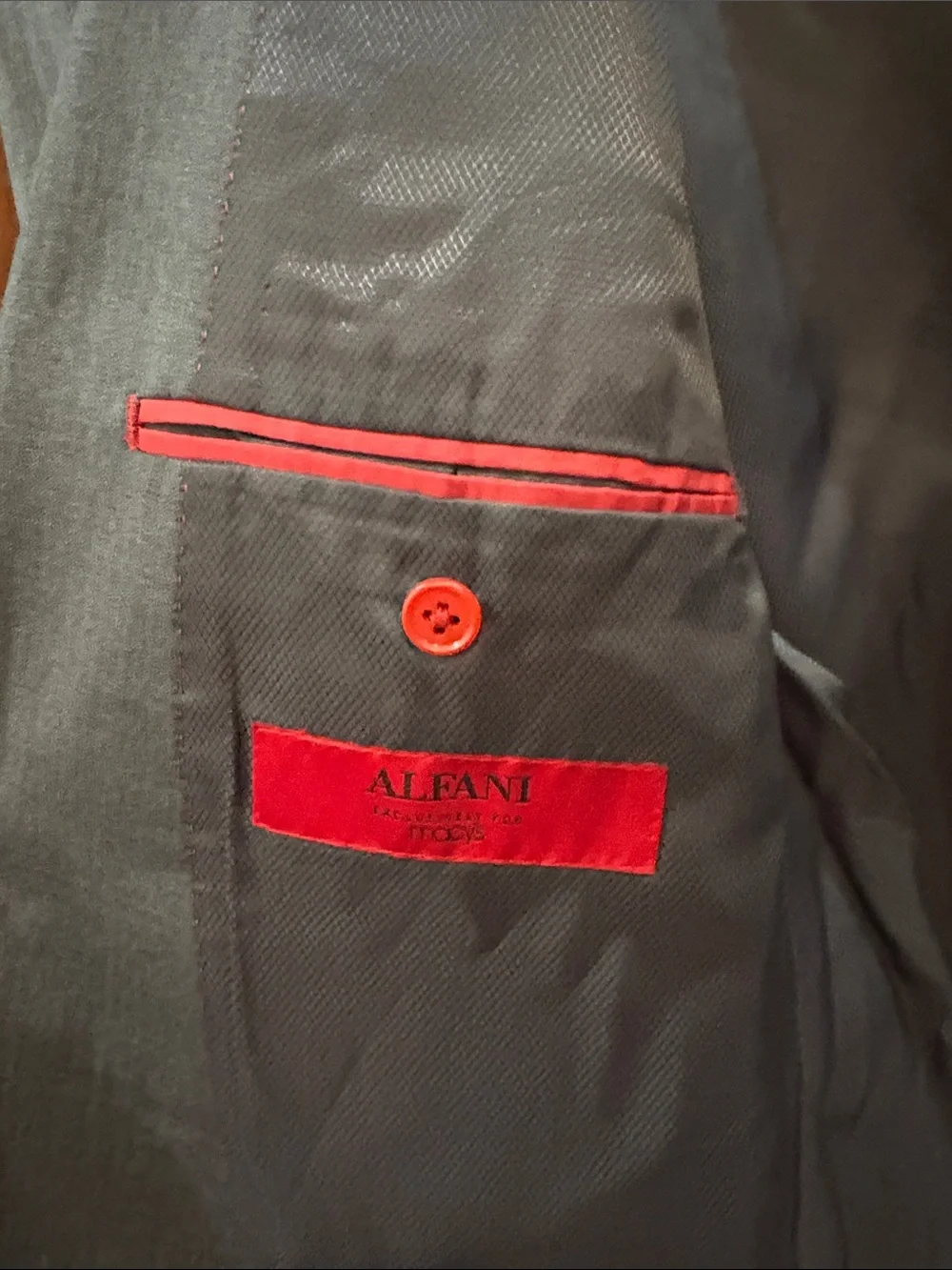Alfani Men's Dark Gray Two-Button Suit Blazer